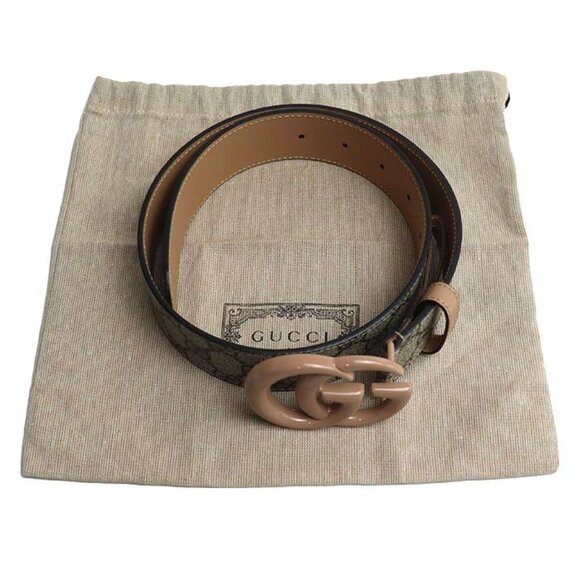 Gucci GG Marmont Supreme Canvas Belt Beige 60/70 cm main image 7